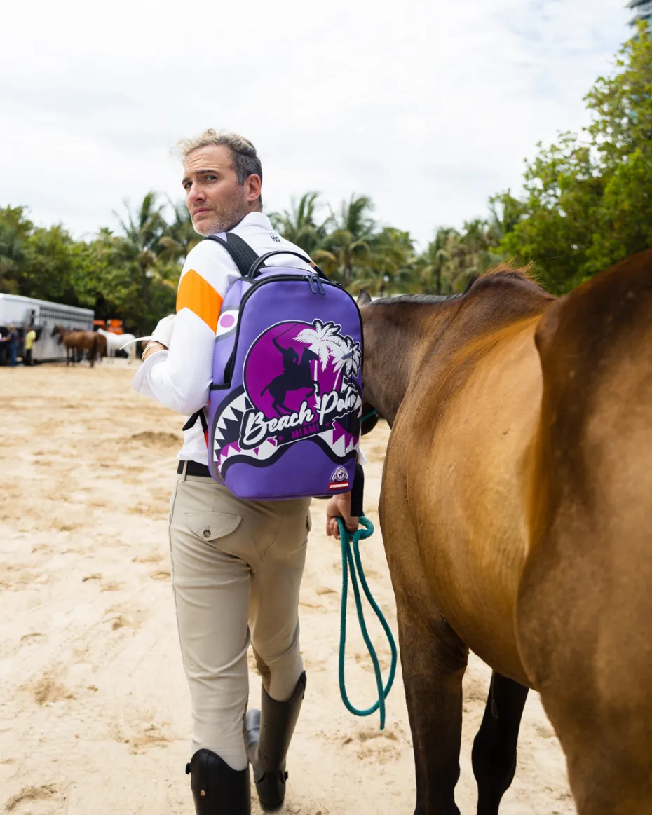 MIAMI BEACH POLO COLLAB BACKPACK (DLXV-PURPLE)