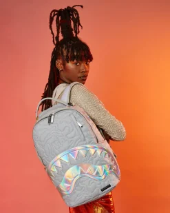 MIRASHAKU IRIDESCENT QUILT BACKPACK