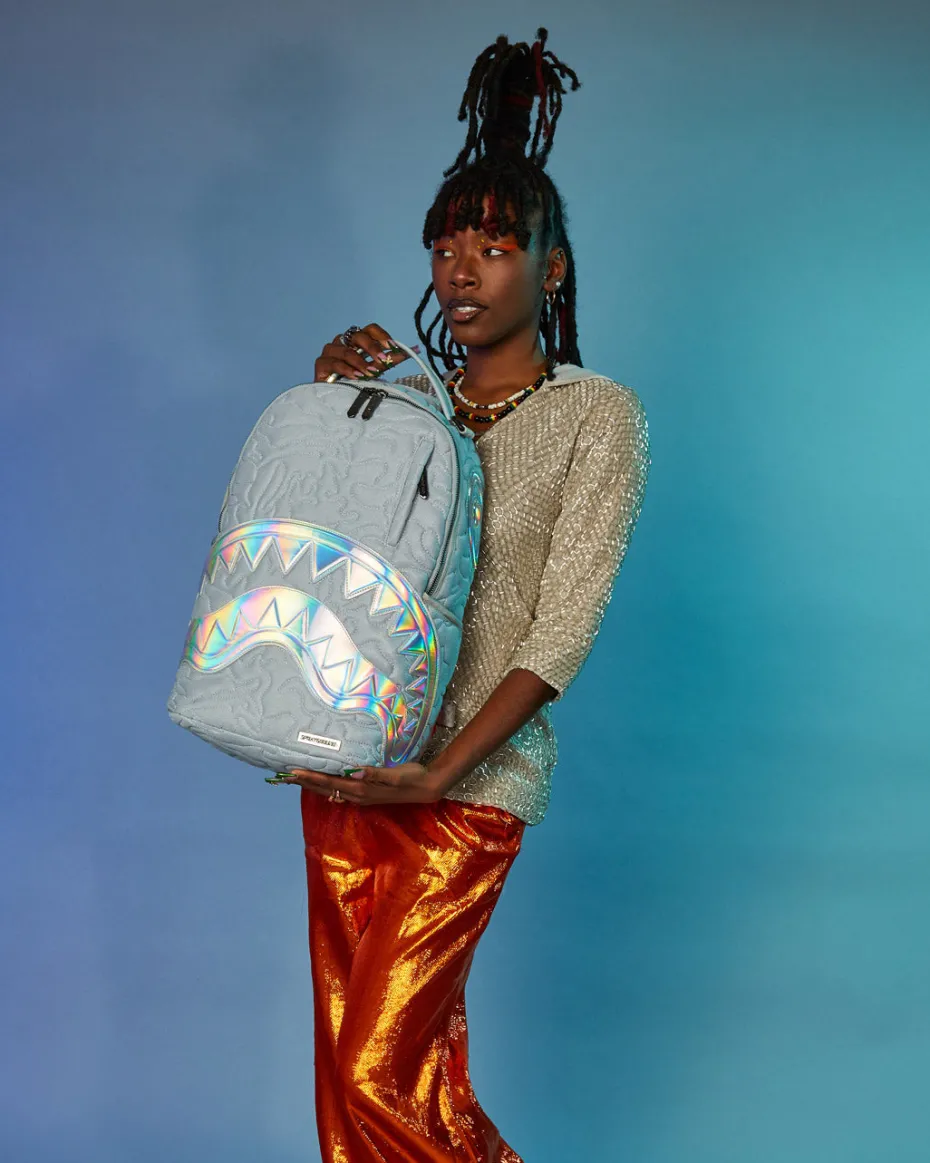 MIRASHAKU IRIDESCENT QUILT BACKPACK