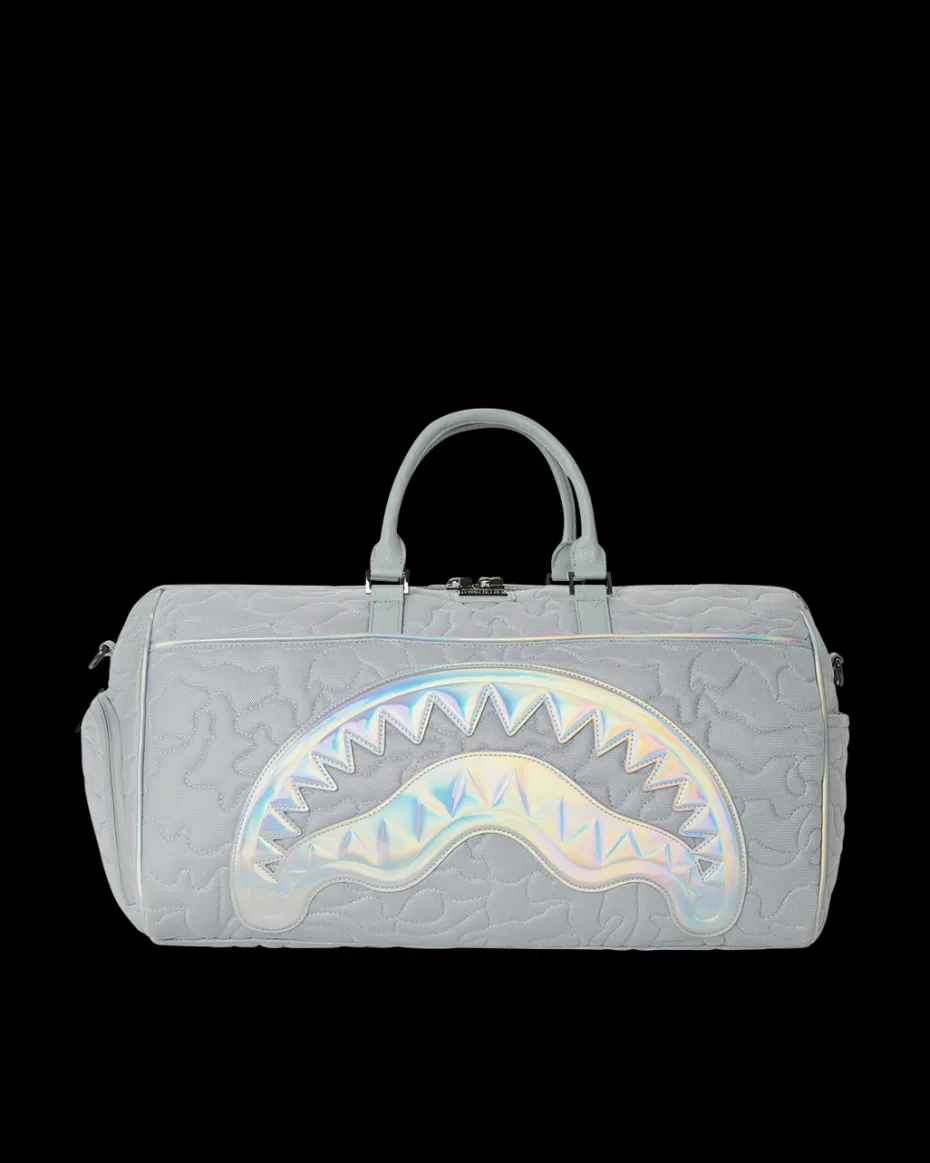MIRASHAKU IRIDESCENT QUILT DUFFLE