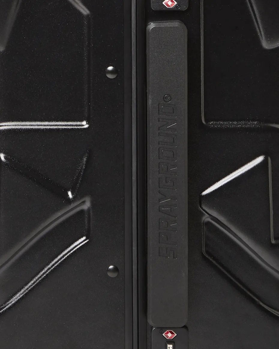 MOLDED SHARKITECTURE BLACK HARDSHELL CARRY-ON LUGGAGE