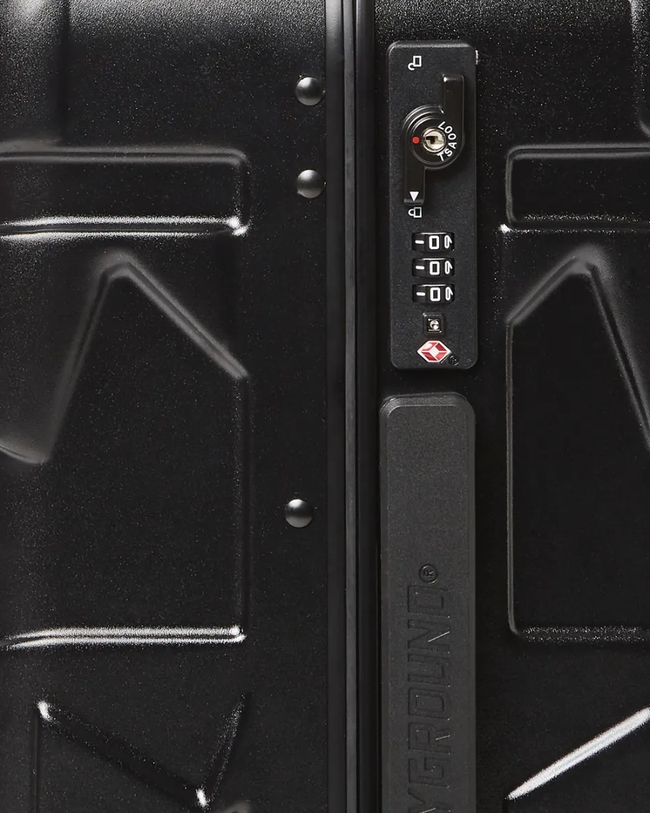 MOLDED SHARKITECTURE BLACK HARDSHELL CARRY-ON LUGGAGE