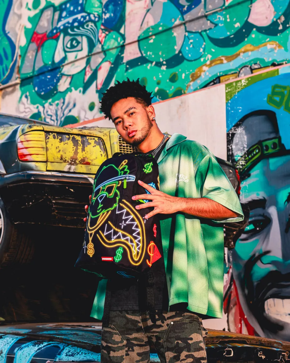 MONEY BEAR CITY LIGHTS BACKPACK