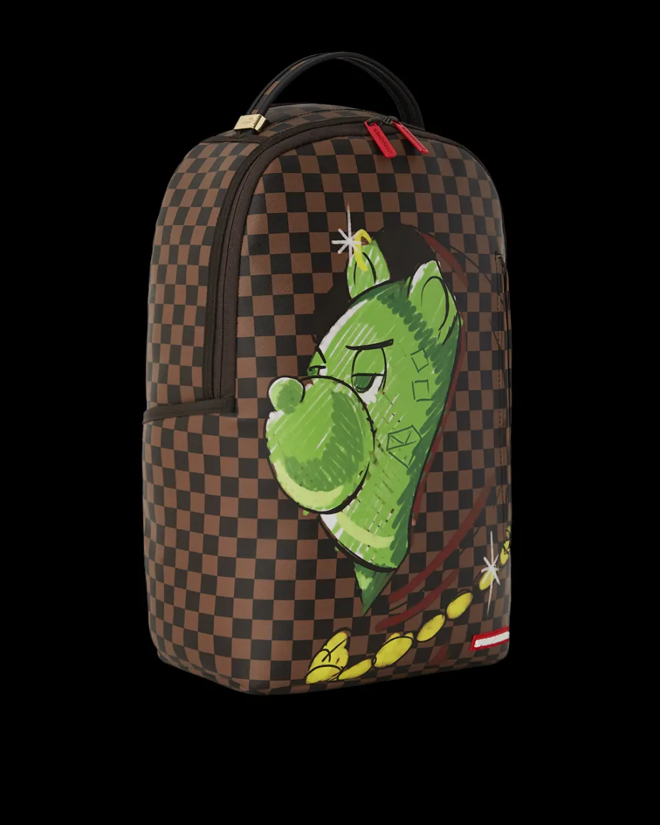MONEY BEAR DEEP IN THOUGHT BACKPACK