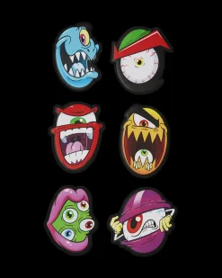 MONEY BOYS SPLIT CRAZY EYES - 6 REMOVABLE VELCRO EYE PATCHES