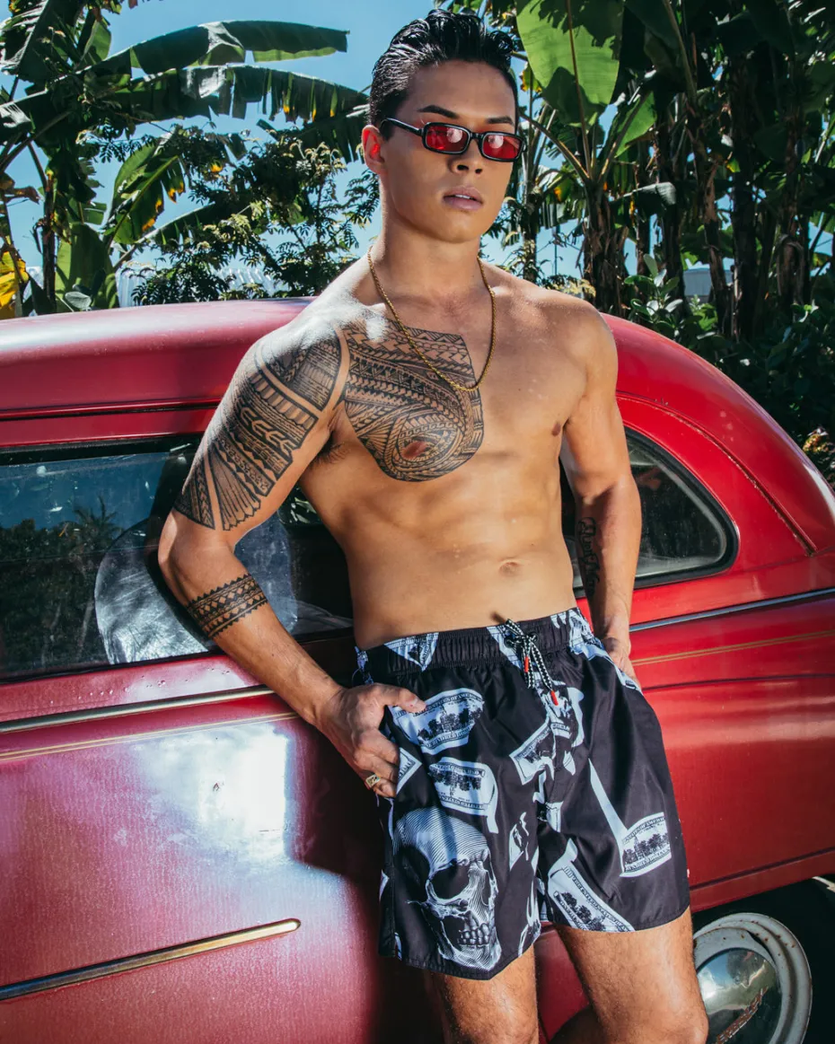 MONEY NIGHT SHOTO SWIM TRUNKS