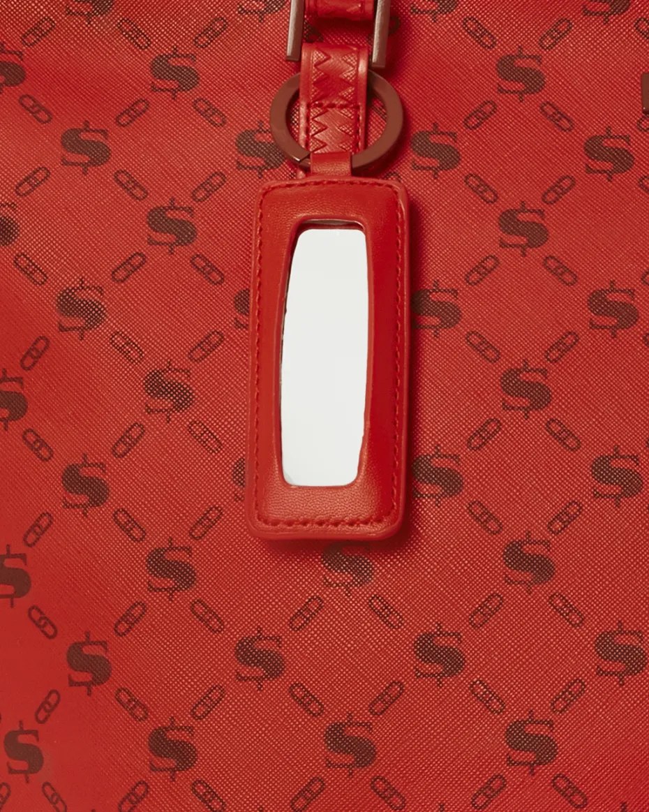 MONEY PATTERN BRICK TOTE