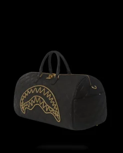 NOIR QUILT GOLD CHAIN SHARK DUFFLE