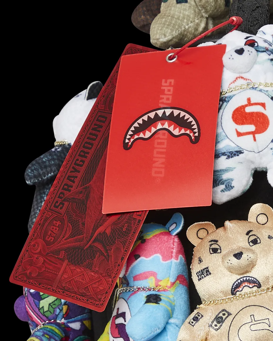 PACK OF BEARS REAL PLUSH BEARS RUNWAY PIECE BACKPACK - SUPER EXCLUSIVE