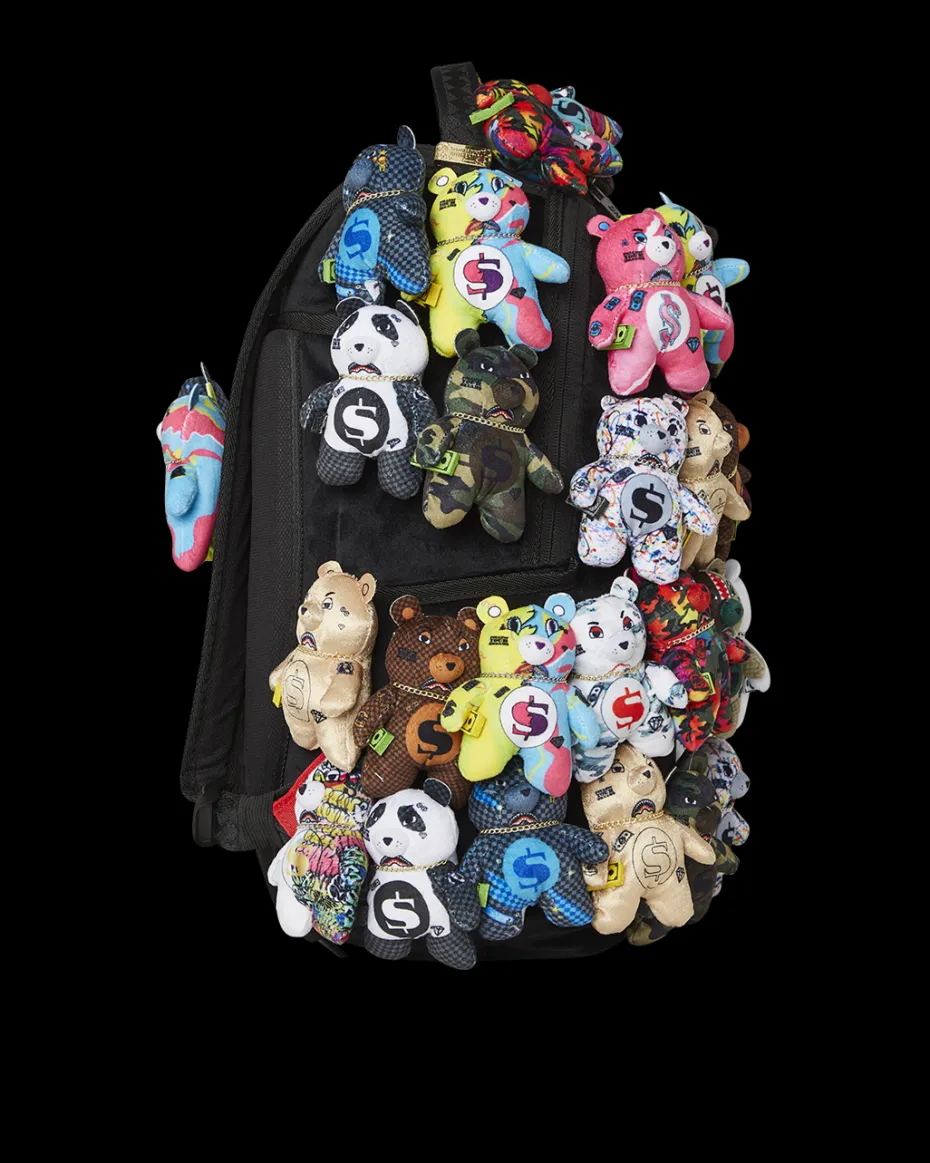PACK OF BEARS REAL PLUSH BEARS RUNWAY PIECE BACKPACK - SUPER EXCLUSIVE