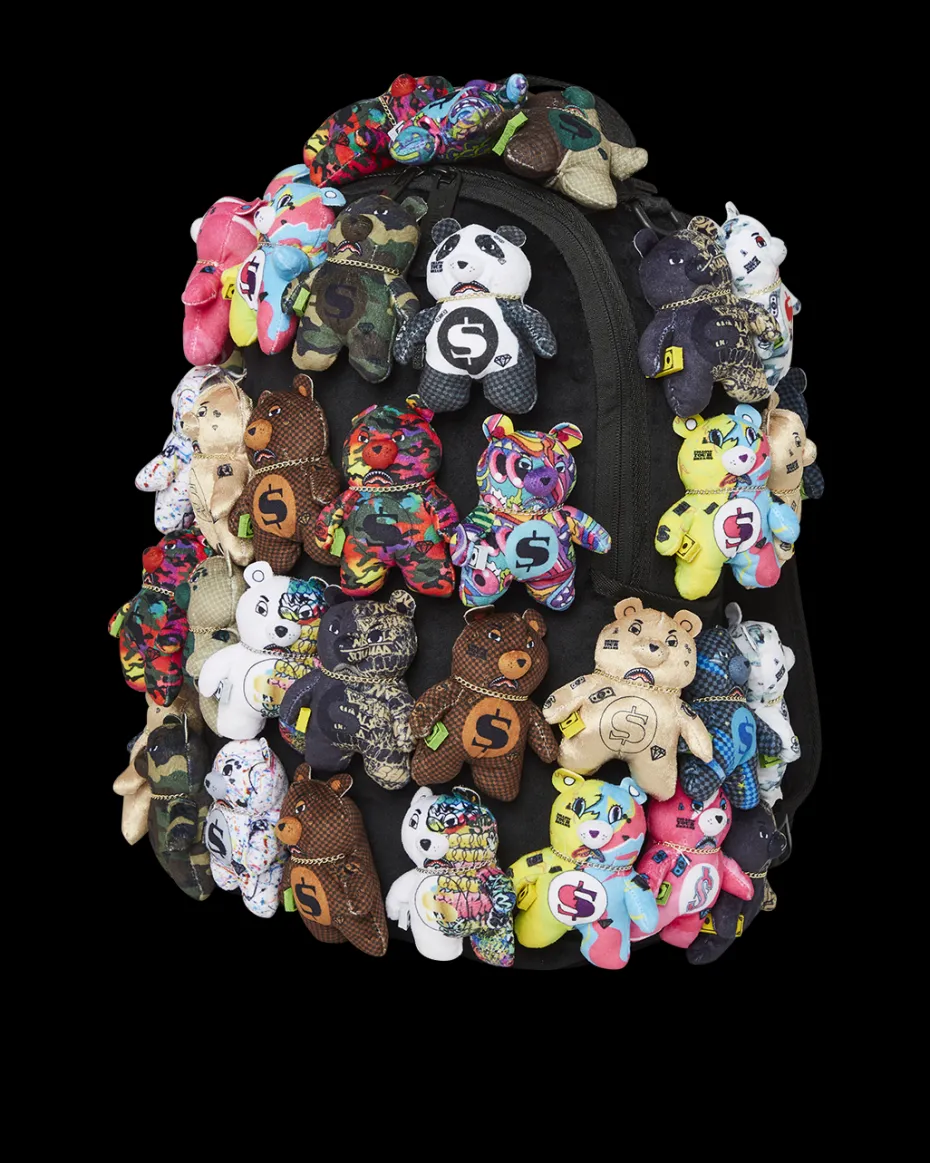 PACK OF BEARS REAL PLUSH BEARS RUNWAY PIECE BACKPACK - SUPER EXCLUSIVE