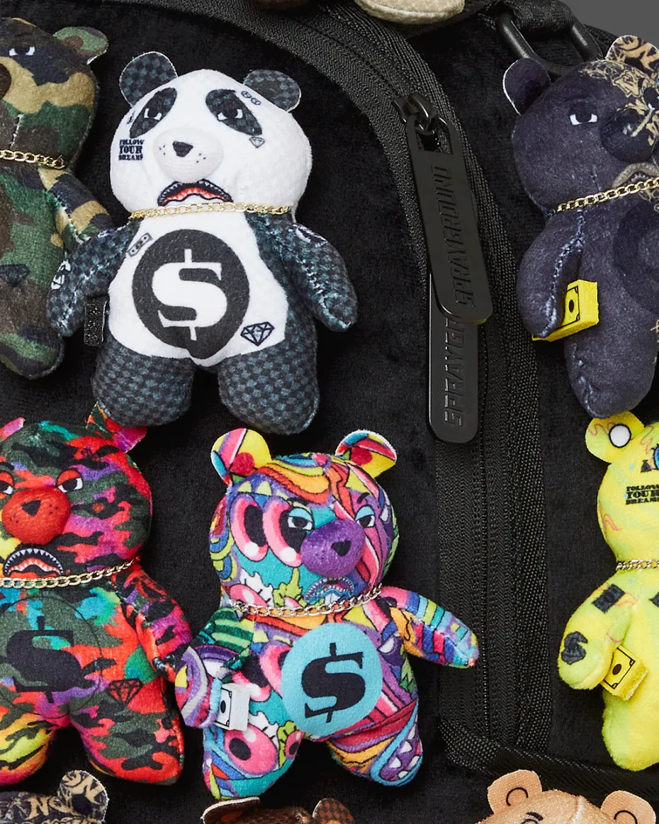 PACK OF BEARS REAL PLUSH BEARS RUNWAY PIECE BACKPACK - SUPER EXCLUSIVE