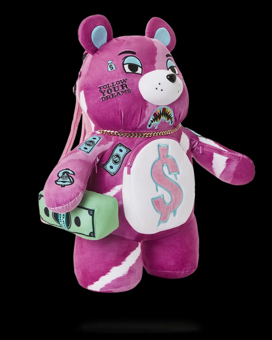 PINK PUNK MONEYBEAR TEDDYBEAR BACKPACK