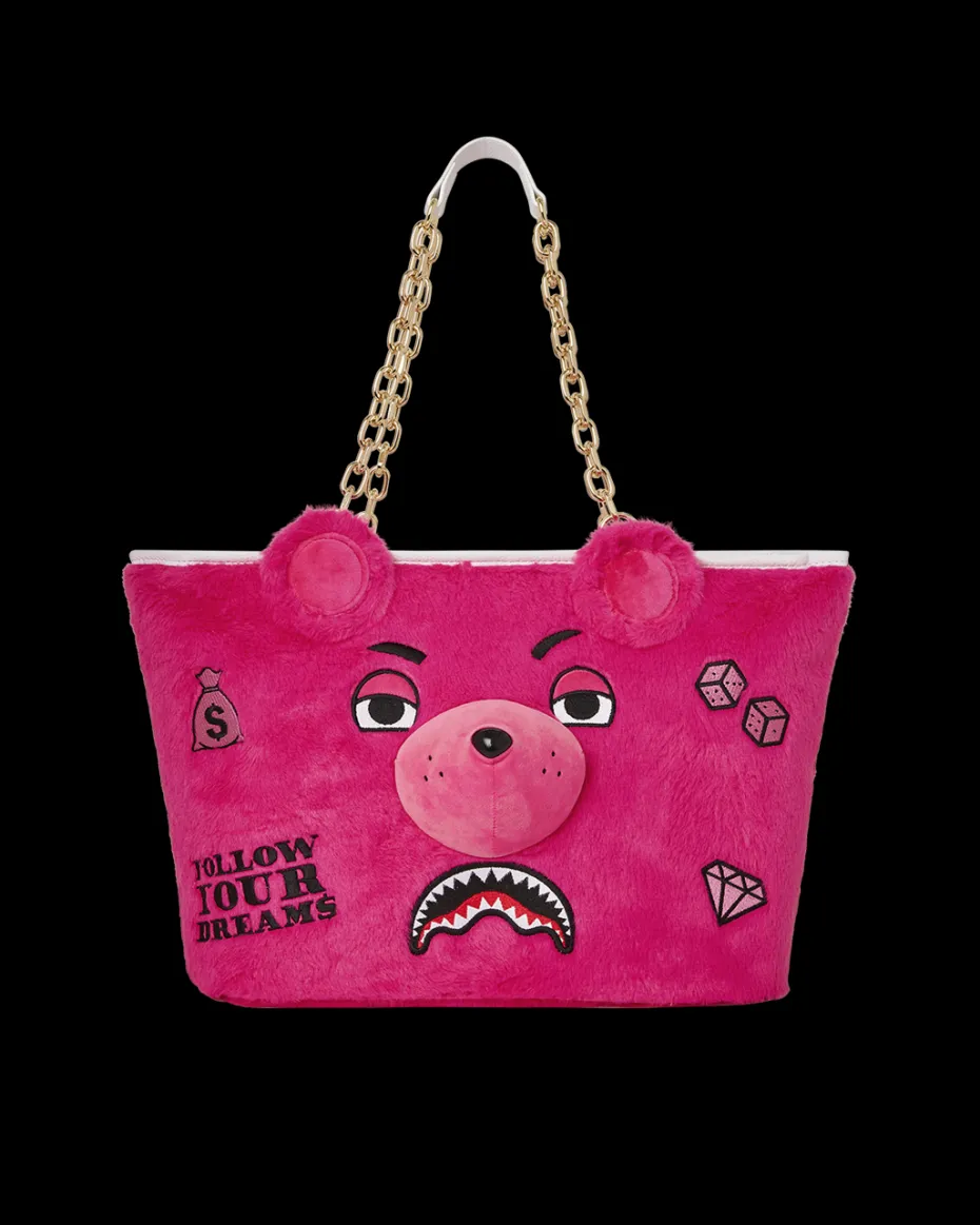PLUSH MONEYBEAR TOTE (PINK)