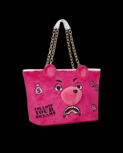 PLUSH MONEYBEAR TOTE (PINK)