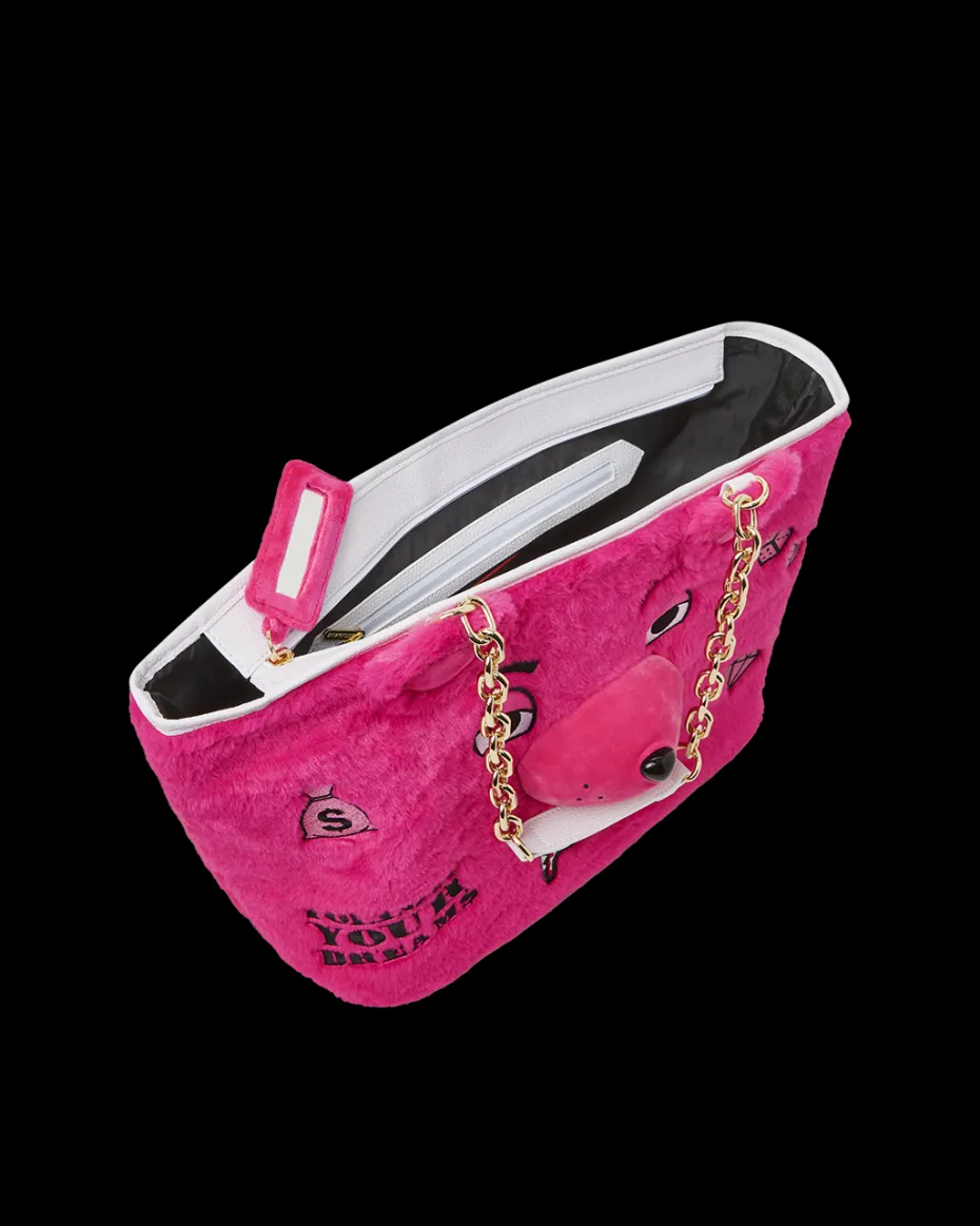 PLUSH MONEYBEAR TOTE (PINK)