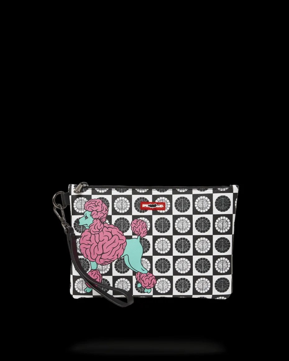POODLE CHECK RON ENGLISH COLLAB POUCHETTE
