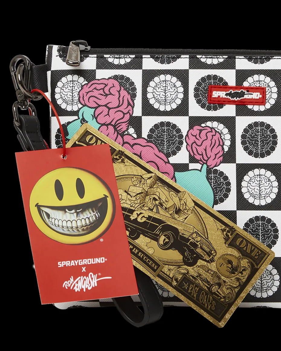 POODLE CHECK RON ENGLISH COLLAB POUCHETTE