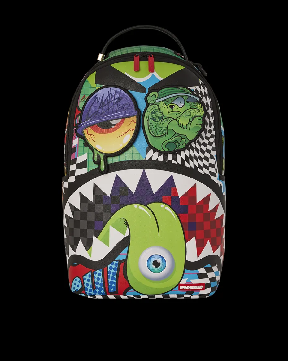 PSYCHO WORLD OF FUN BACKPACK (WITH REMOVABLE VELCRO EYE PATCHES)