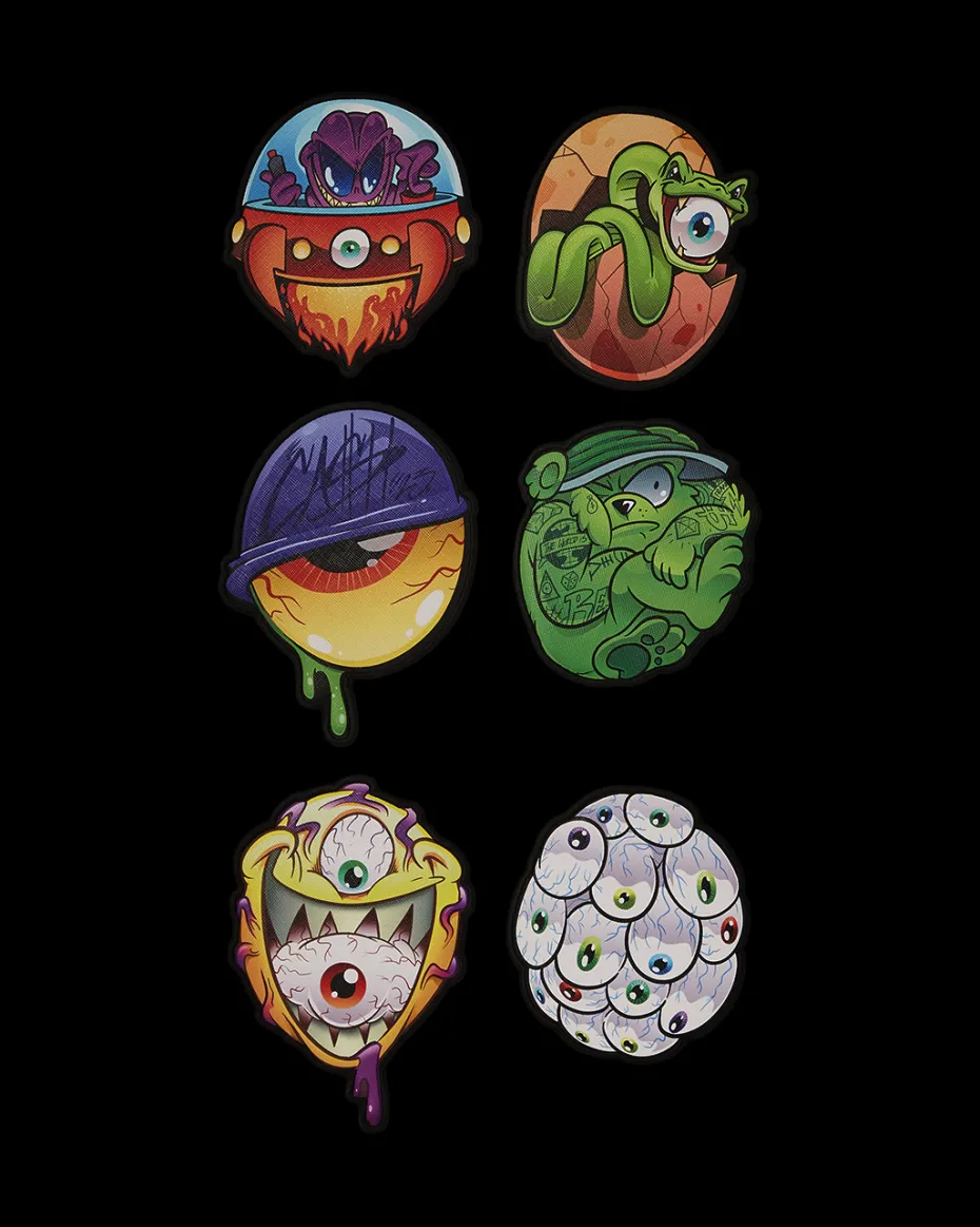 PSYCHO WORLD OF FUN BACKPACK (WITH REMOVABLE VELCRO EYE PATCHES)