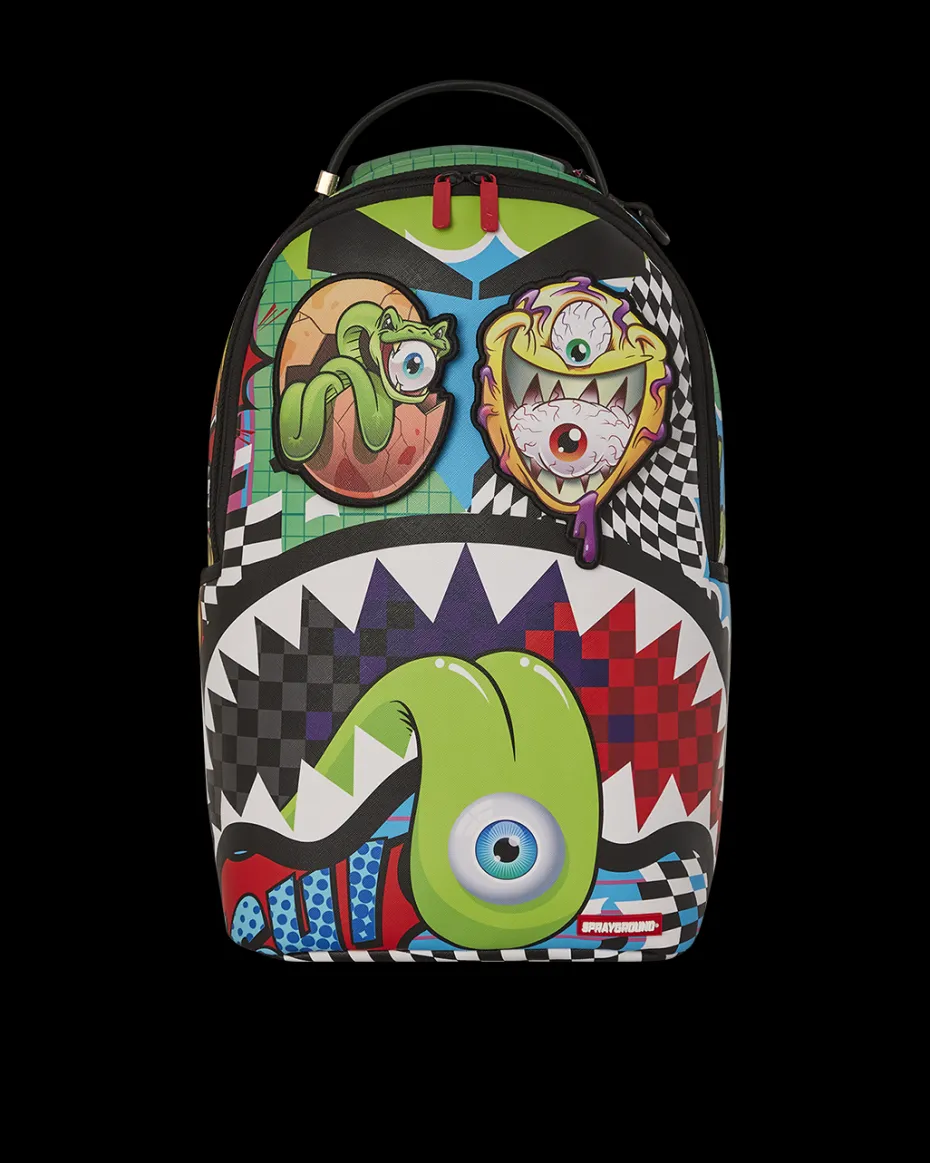 PSYCHO WORLD OF FUN BACKPACK (WITH REMOVABLE VELCRO EYE PATCHES)