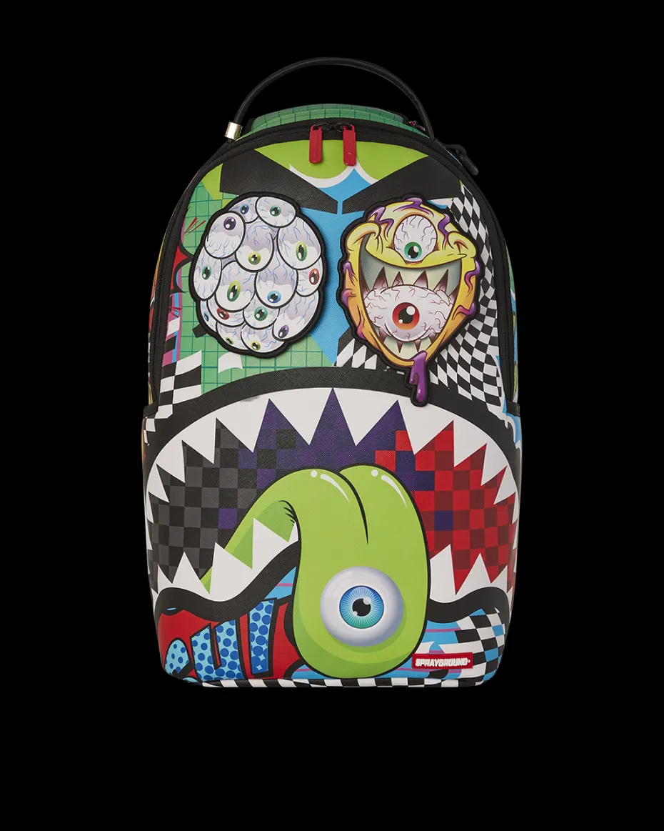 PSYCHO WORLD OF FUN BACKPACK (WITH REMOVABLE VELCRO EYE PATCHES)