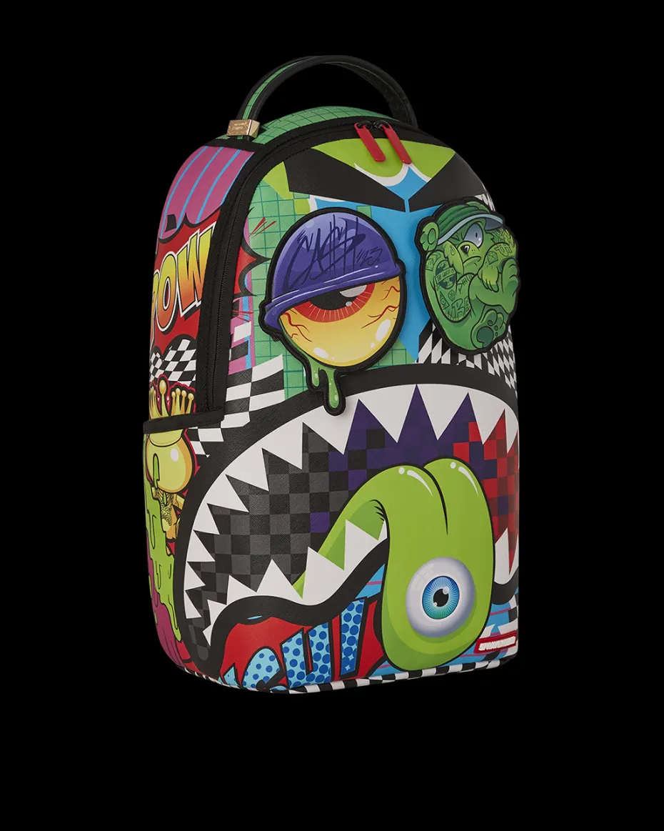 PSYCHO WORLD OF FUN BACKPACK (WITH REMOVABLE VELCRO EYE PATCHES)
