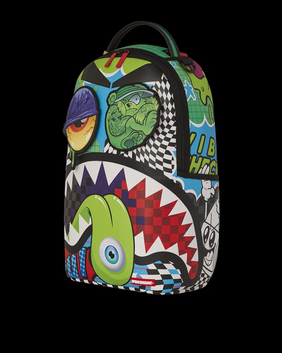 PSYCHO WORLD OF FUN BACKPACK (WITH REMOVABLE VELCRO EYE PATCHES)