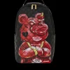 QUILT HAND PAINTED DIABLO BEAR BACKPACK (DLXV)