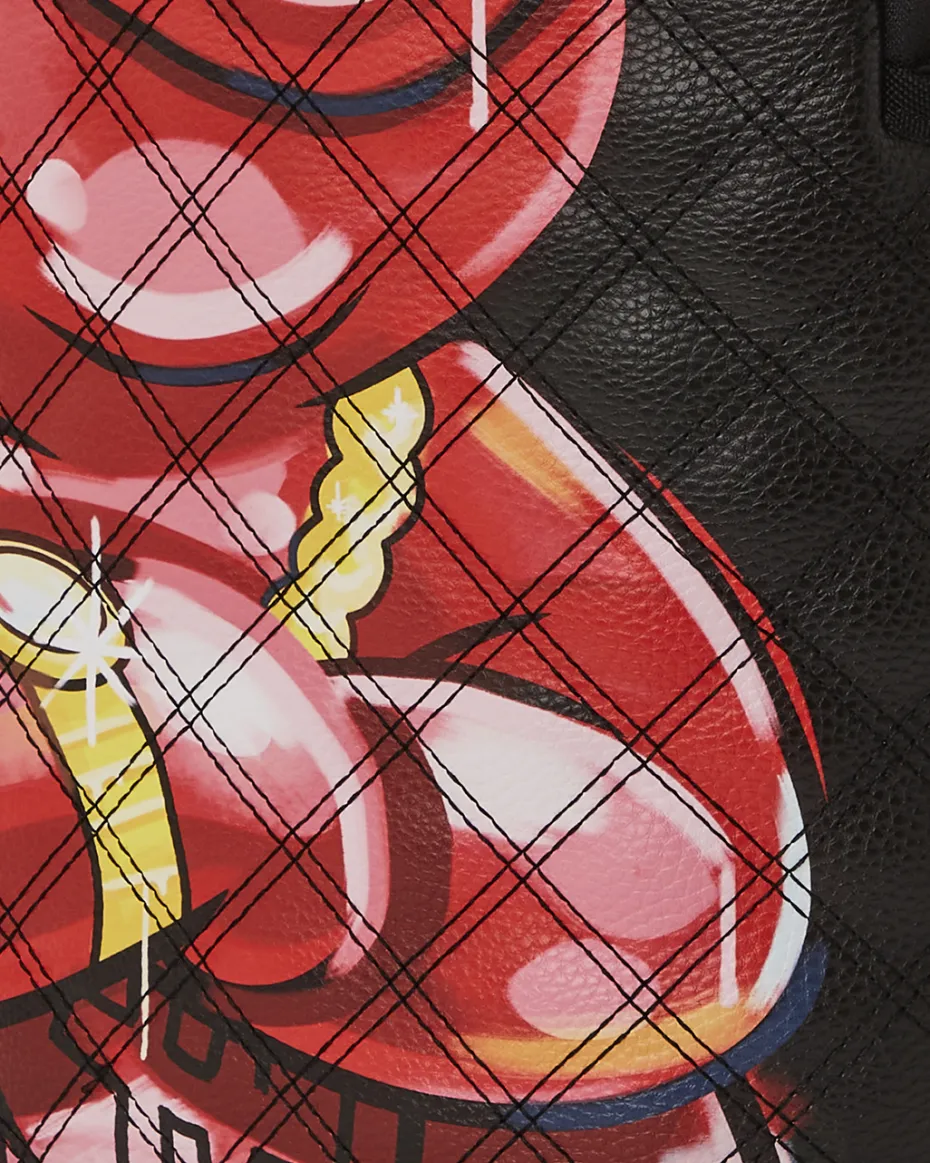 QUILT HAND PAINTED DIABLO BEAR BACKPACK (DLXV)