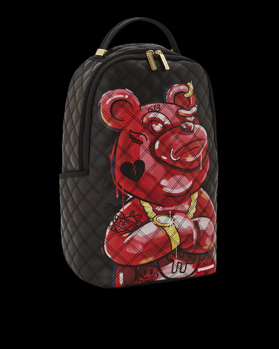 QUILT HAND PAINTED DIABLO BEAR BACKPACK (DLXV)