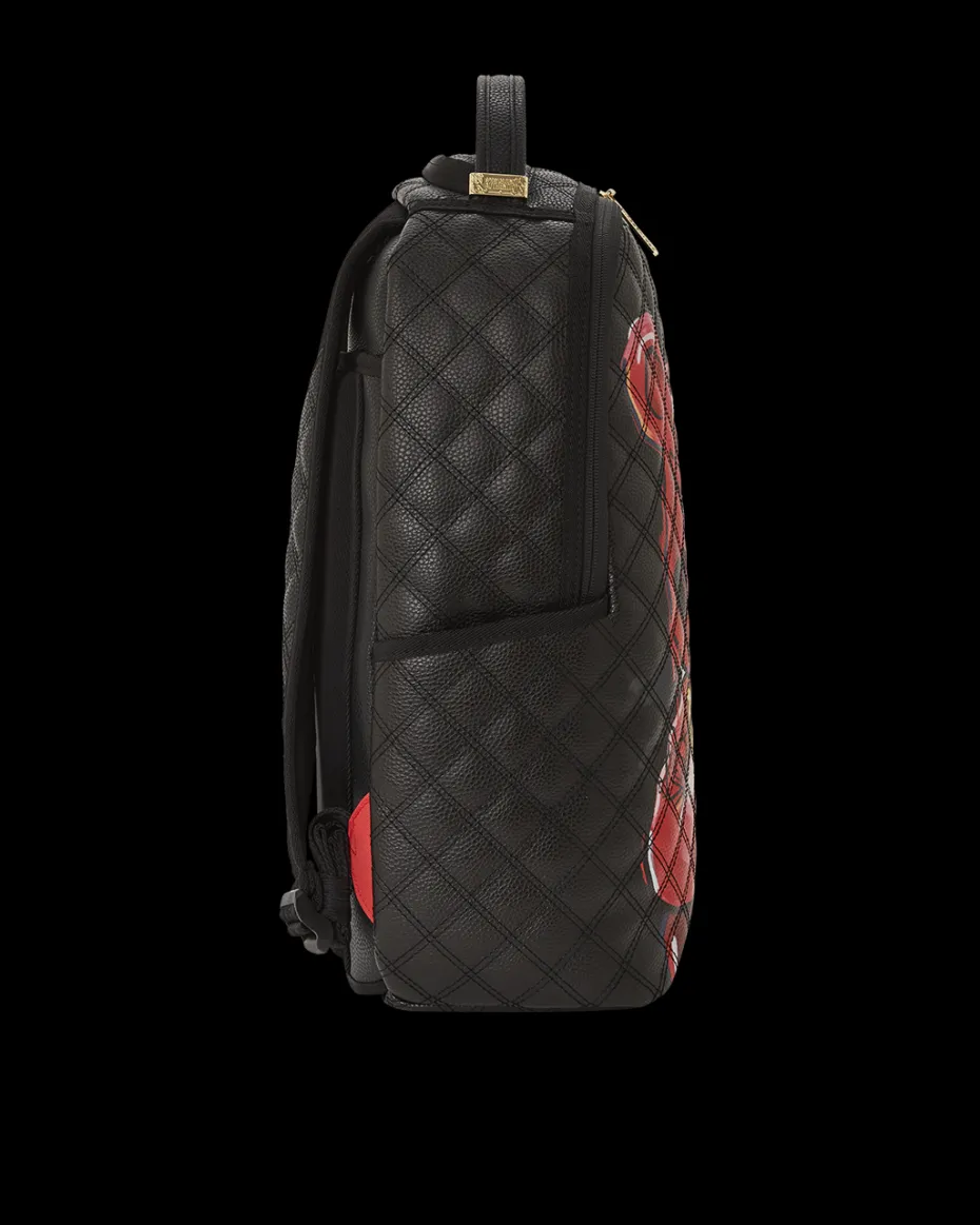 QUILT HAND PAINTED DIABLO BEAR BACKPACK (DLXV)