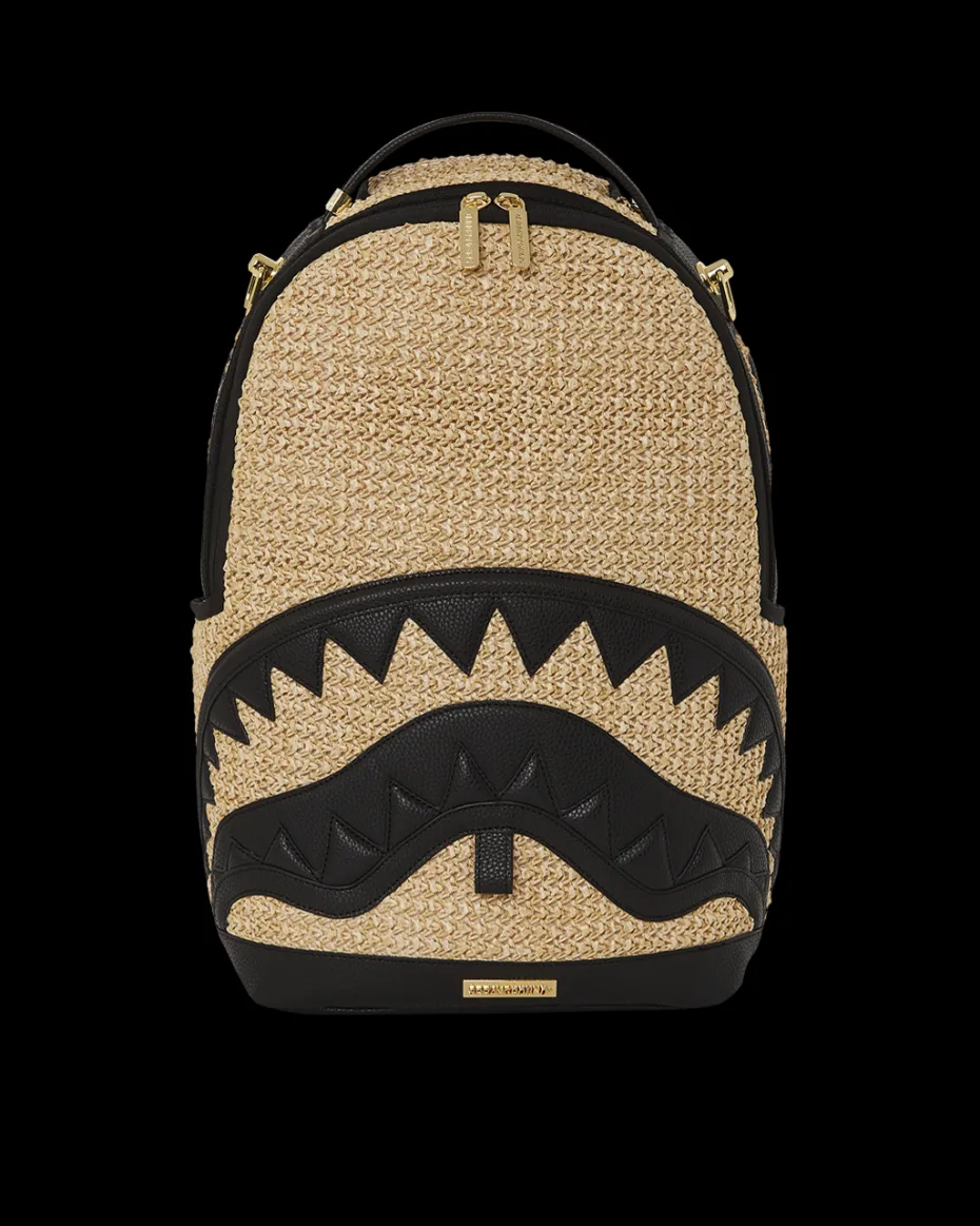 RAFFIA PALM BACKPACK
