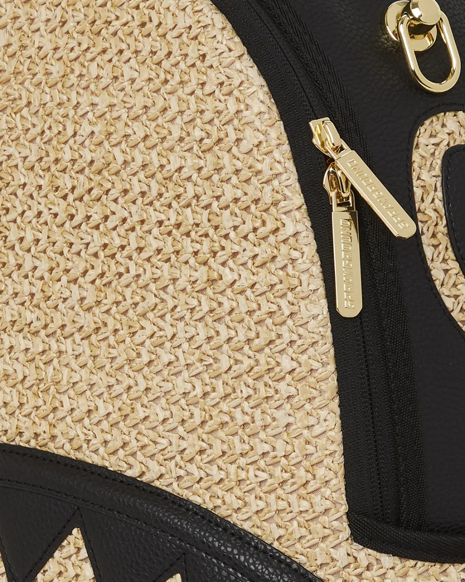 RAFFIA PALM BACKPACK