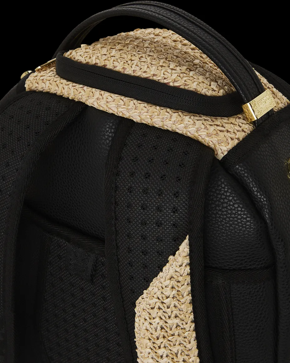 RAFFIA PALM BACKPACK