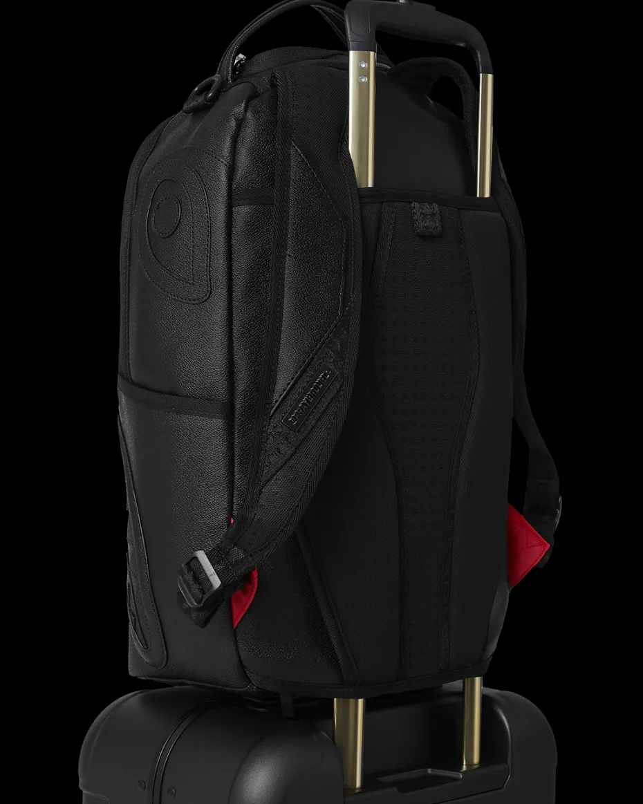 REALITY CHECK SHARKNAUTICS HARDSHELL CARRY-ON JETBLACK LUGGAGE (GOLD HARDWARE)