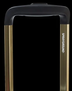 REALITY CHECK SHARKNAUTICS HARDSHELL CARRY-ON JETBLACK LUGGAGE (GOLD HARDWARE)
