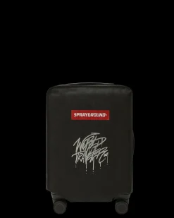 REALITY CHECK SHARKNAUTICS HARDSHELL CARRY-ON JETBLACK LUGGAGE (GOLD HARDWARE)