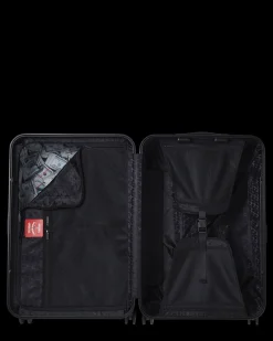 REALITY CHECK SHARKNAUTICS HARDSHELL FULL-SIZE JETBLACK LUGGAGE (GUNMETAL HARDWARE)