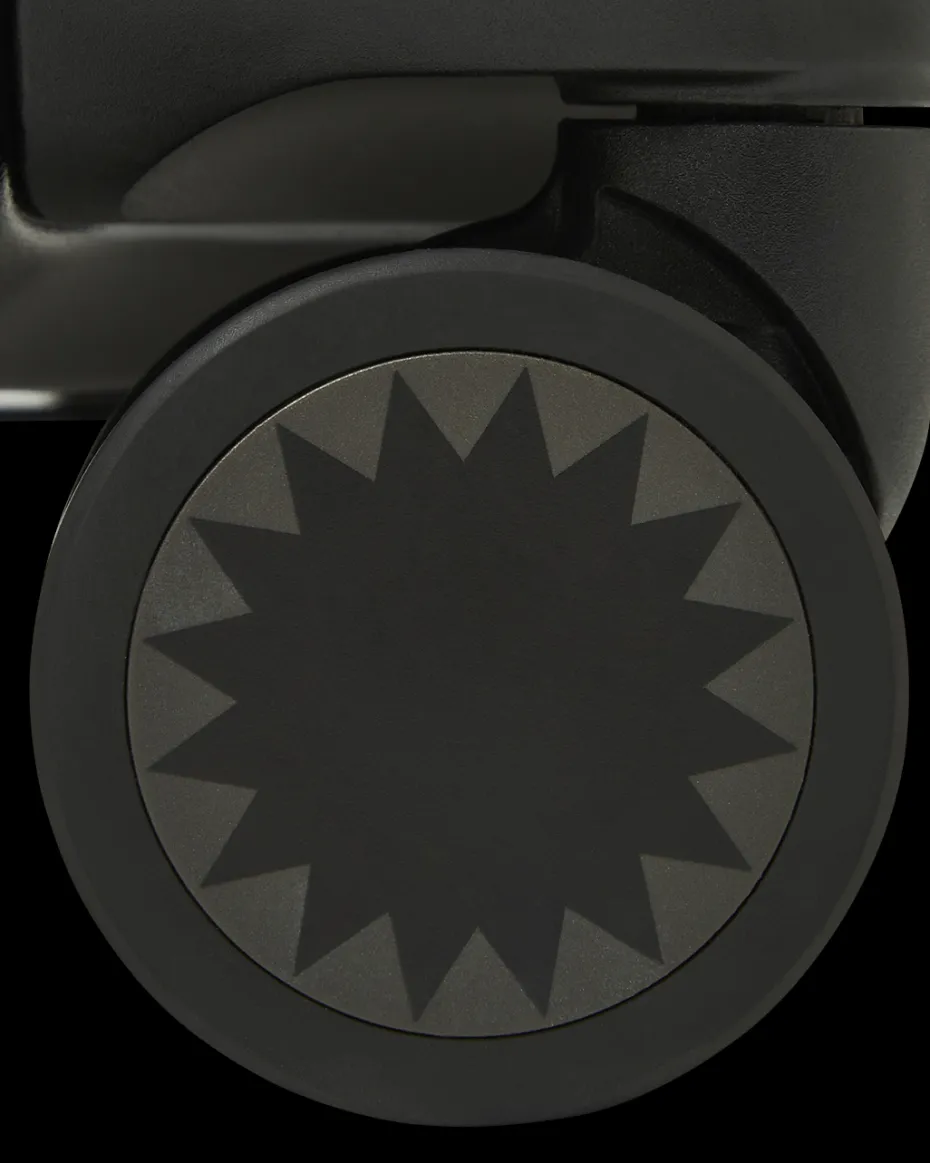 REALITY CHECK SHARKNAUTICS HARDSHELL FULL-SIZE JETBLACK LUGGAGE (GUNMETAL HARDWARE)