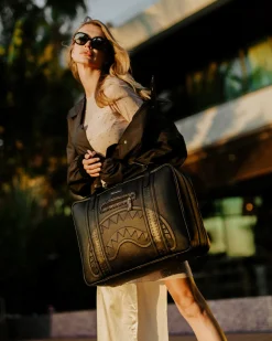 REALITY CHECK VINTAGE HANDHELD CARRY-ON CONVERTS TO BACKPACK