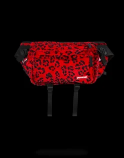 RED LEOPARD CROSSBODY TRANSPORTER