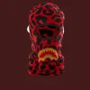 RED LEOPARD GOLD SHARK MOUTH SKI MASK