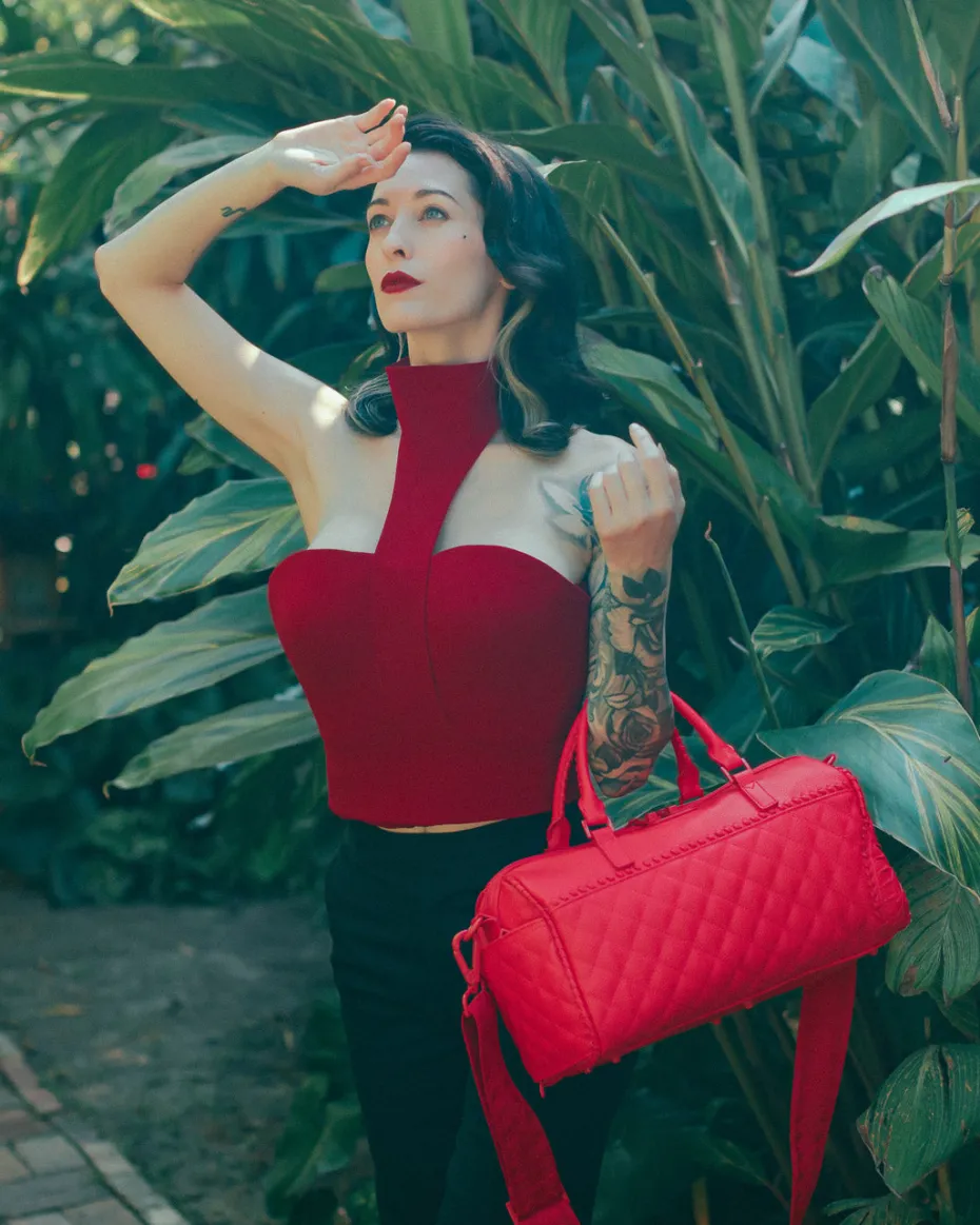 RED RIVIERA MINI DUFFLE