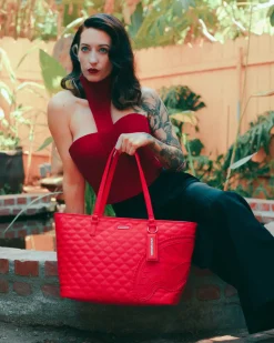 RED RIVIERA TOTE