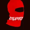 RED SPRAYGROUND LOGO SKI MASK