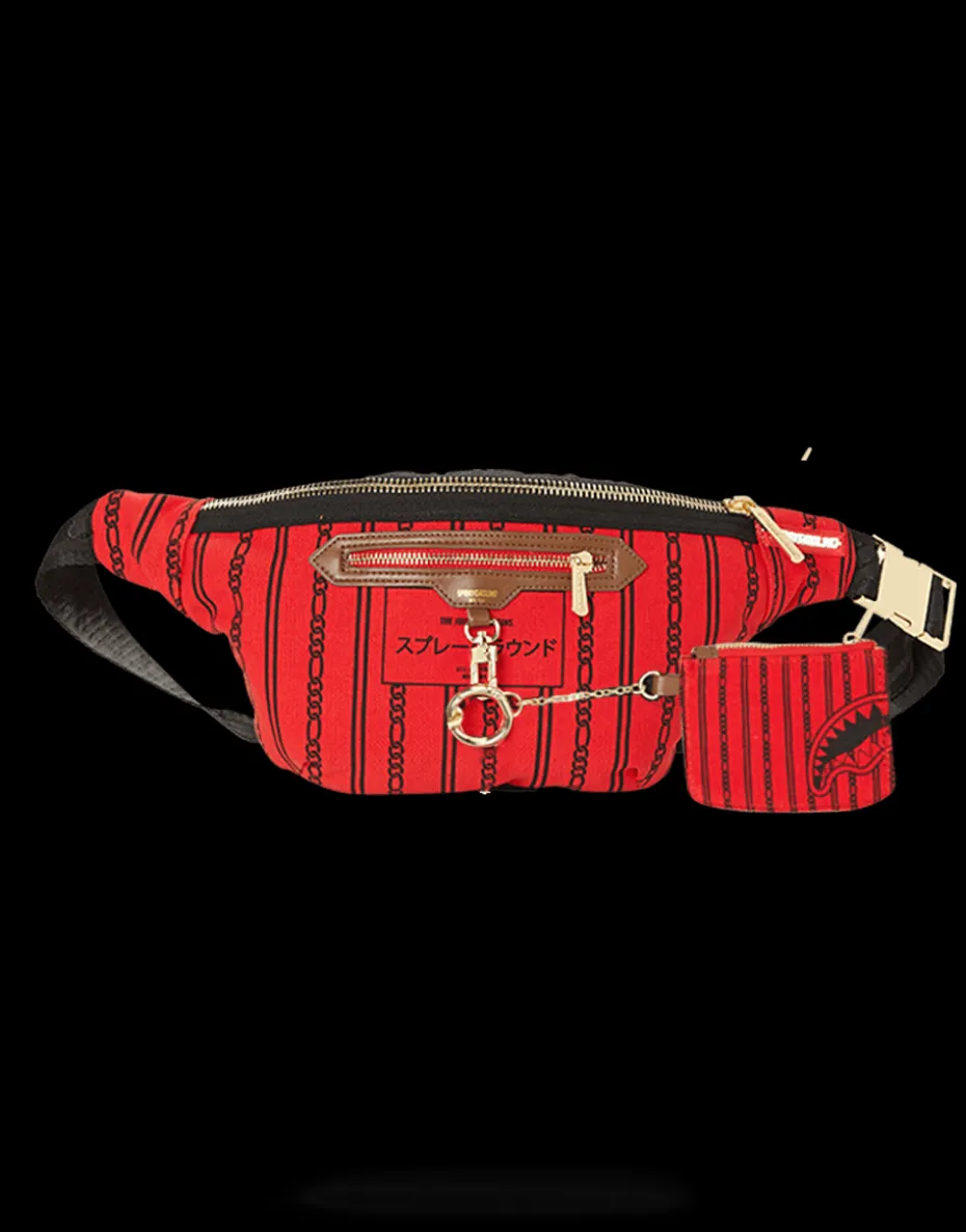 REVERSE SHARKS IN PARIS CROSSBODY (RED)