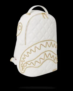 RIVIERA LE BLANC GOLD CHAIN SHARK BACKPACK (DLXV)