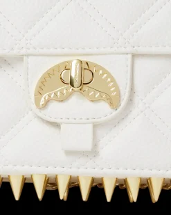 RIVIERA LE BLANC GOLD CHAIN SHARK HANDBAG