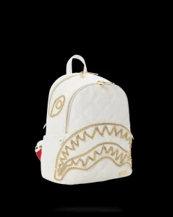 RIVIERA LE BLANC GOLD CHAIN SHARK SAVAGE BACKPACK